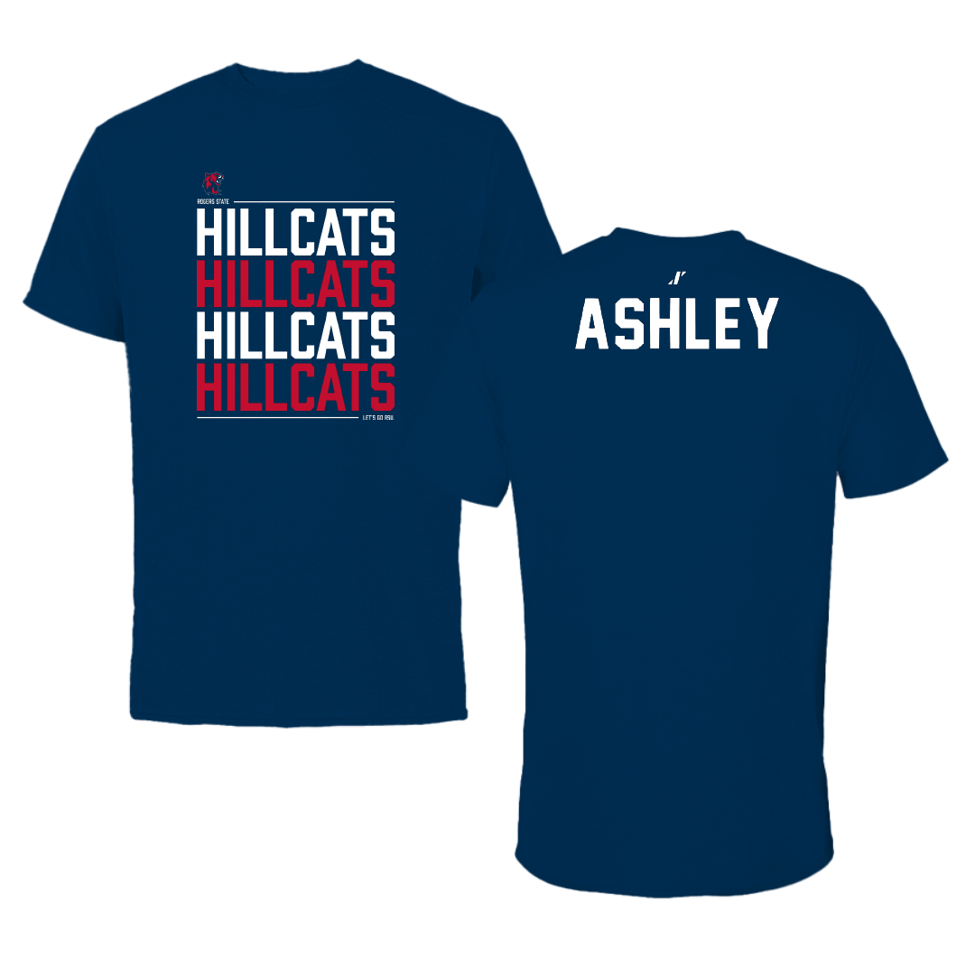 Rogers State University Golf Navy General Performance Tee - Rylan Ashley