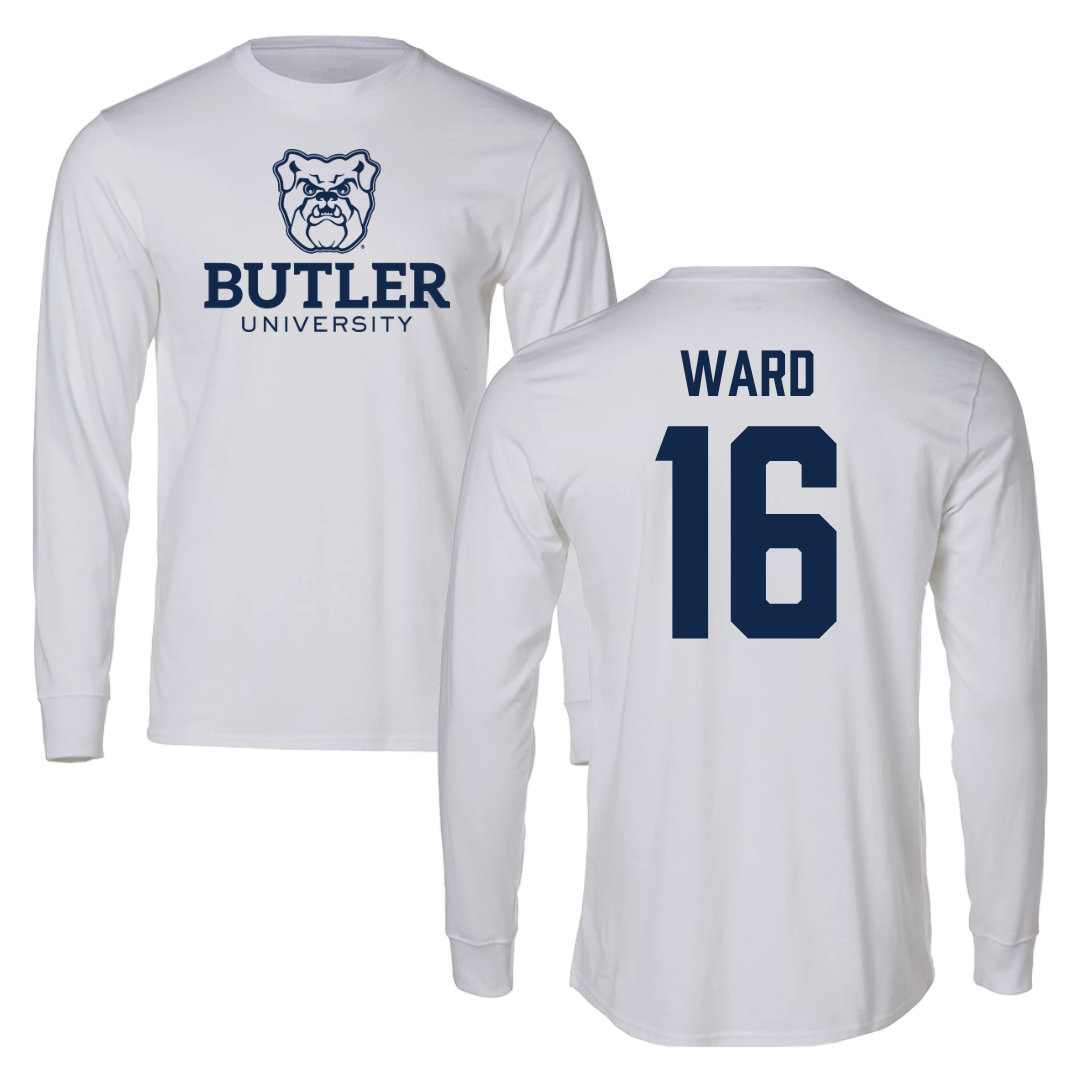 Butler University Volleyball White Long Sleeve - #16 Elise Ward