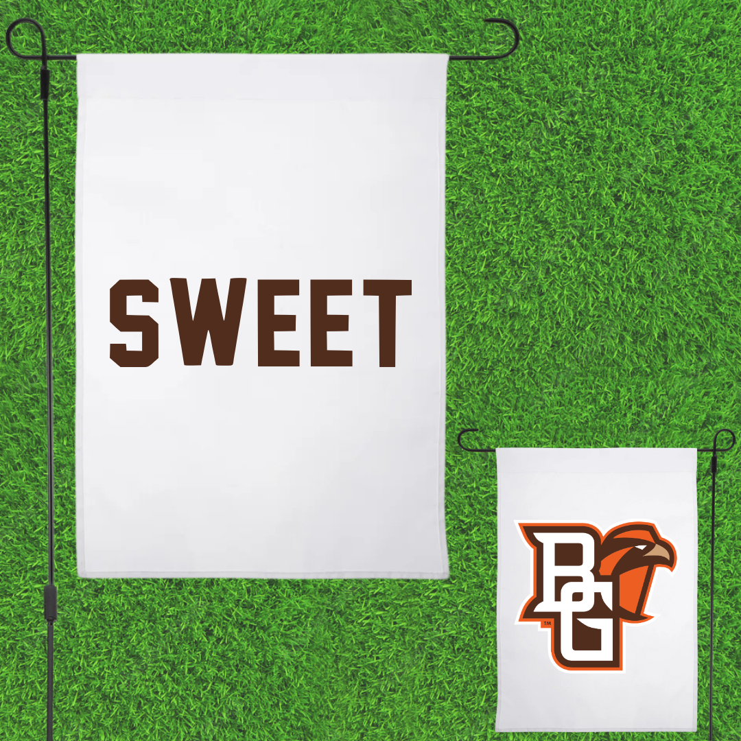 Bowling Green State University TF and XC White Garden Flag - Anthony Sweet