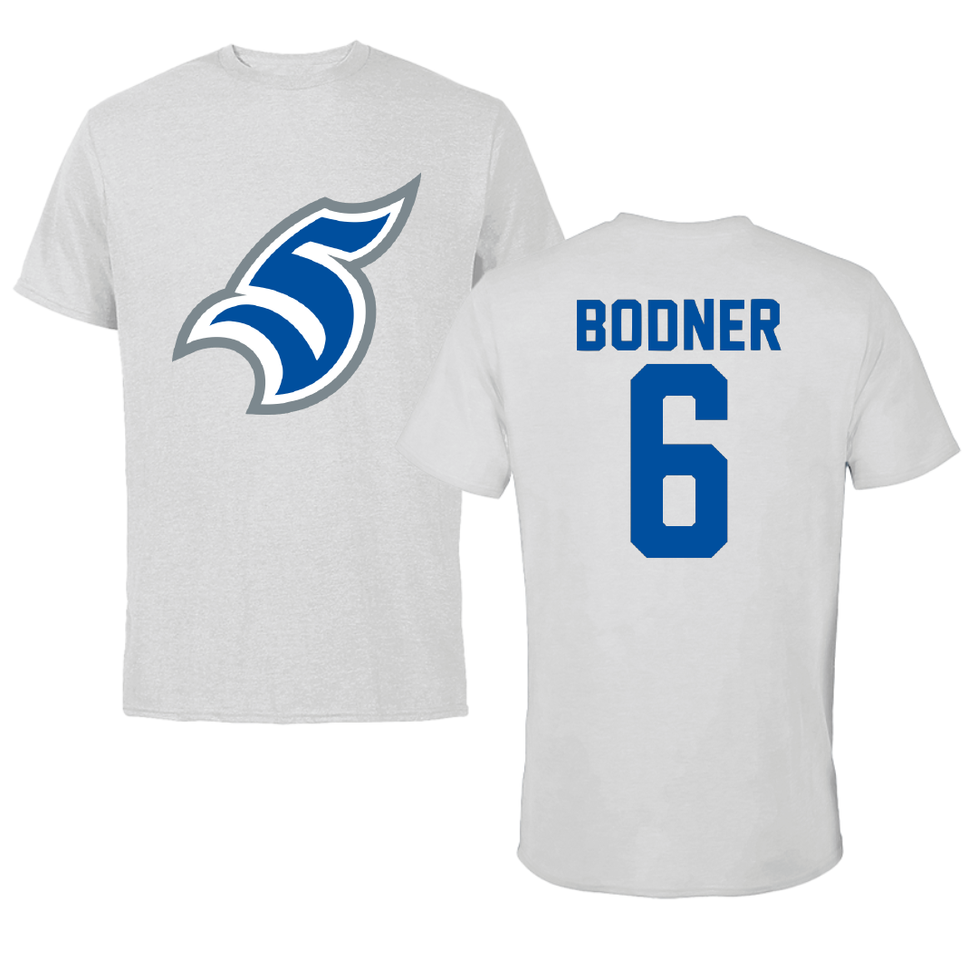 Thomas More University Football Light Gray Performance Tee - #6 Avery Bodner