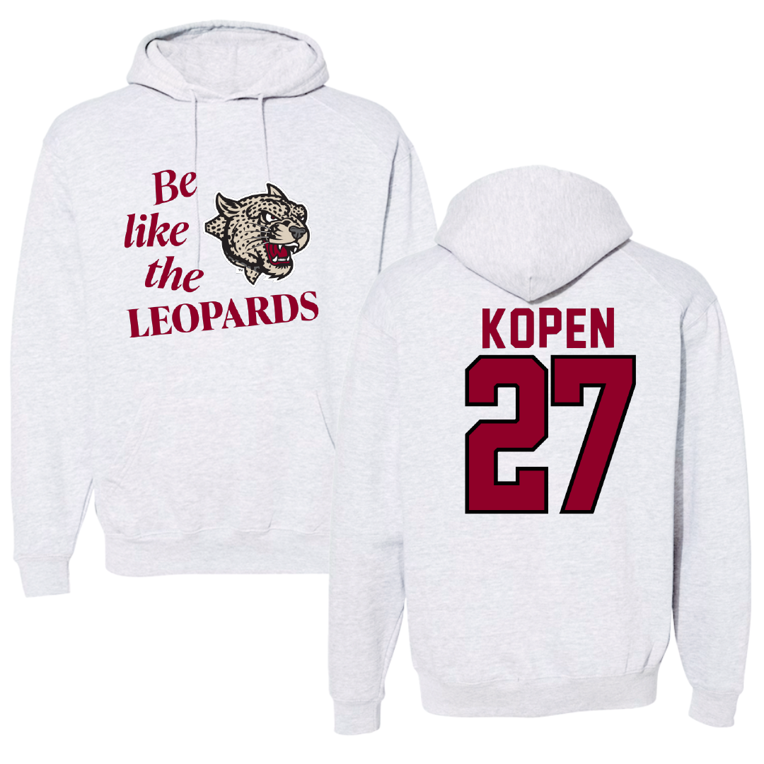 Lafayette College Lacrosse Light Gray Be Like Us Hoodie - #27 Aidan Kopen