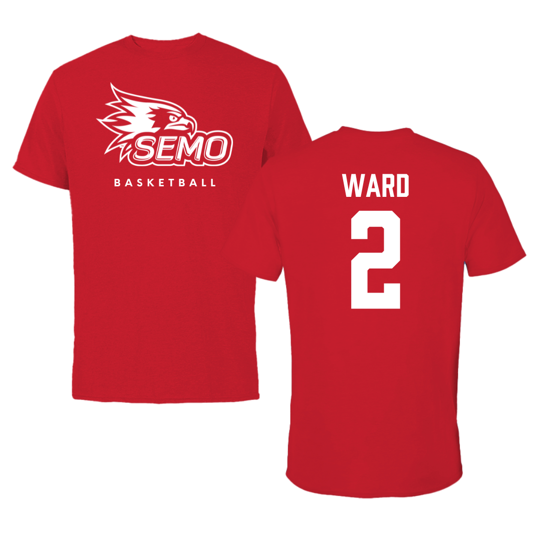 Southeast Missouri State University Basketball Red Performance Tee - #2 BJ Ward