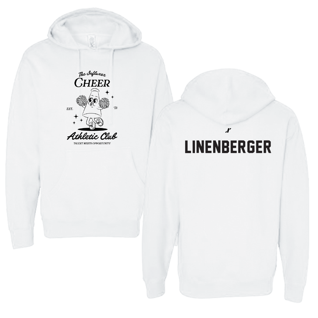 Cheer White Influxer Athletic Club Hoodie - Lauren Linenberger