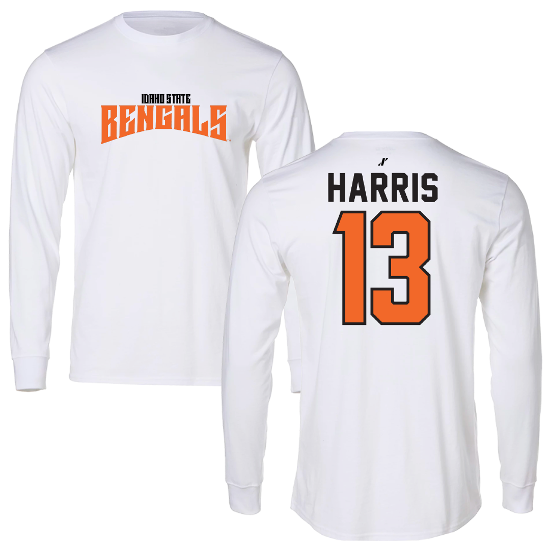 Idaho State University Soccer White Classic Long Sleeve - #13 Paige Harris