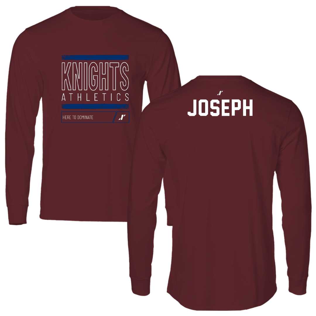 Fairleigh Dickinson University-Metropolitan Campus TF and XC Maroon Dominate Long Sleeve - Dean Joseph