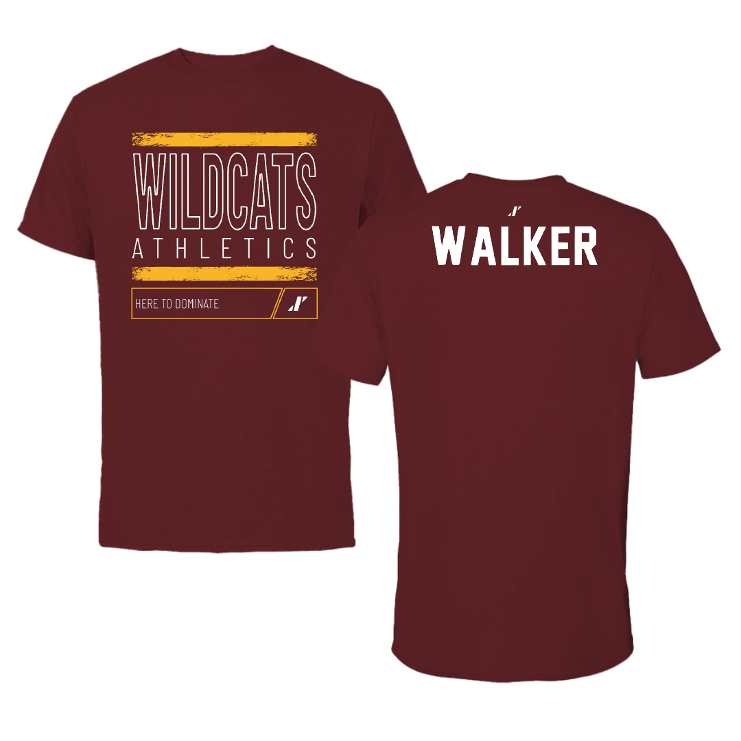 Bethune-Cookman University TF and XC Maroon Dominate Tee - Shanard Walker