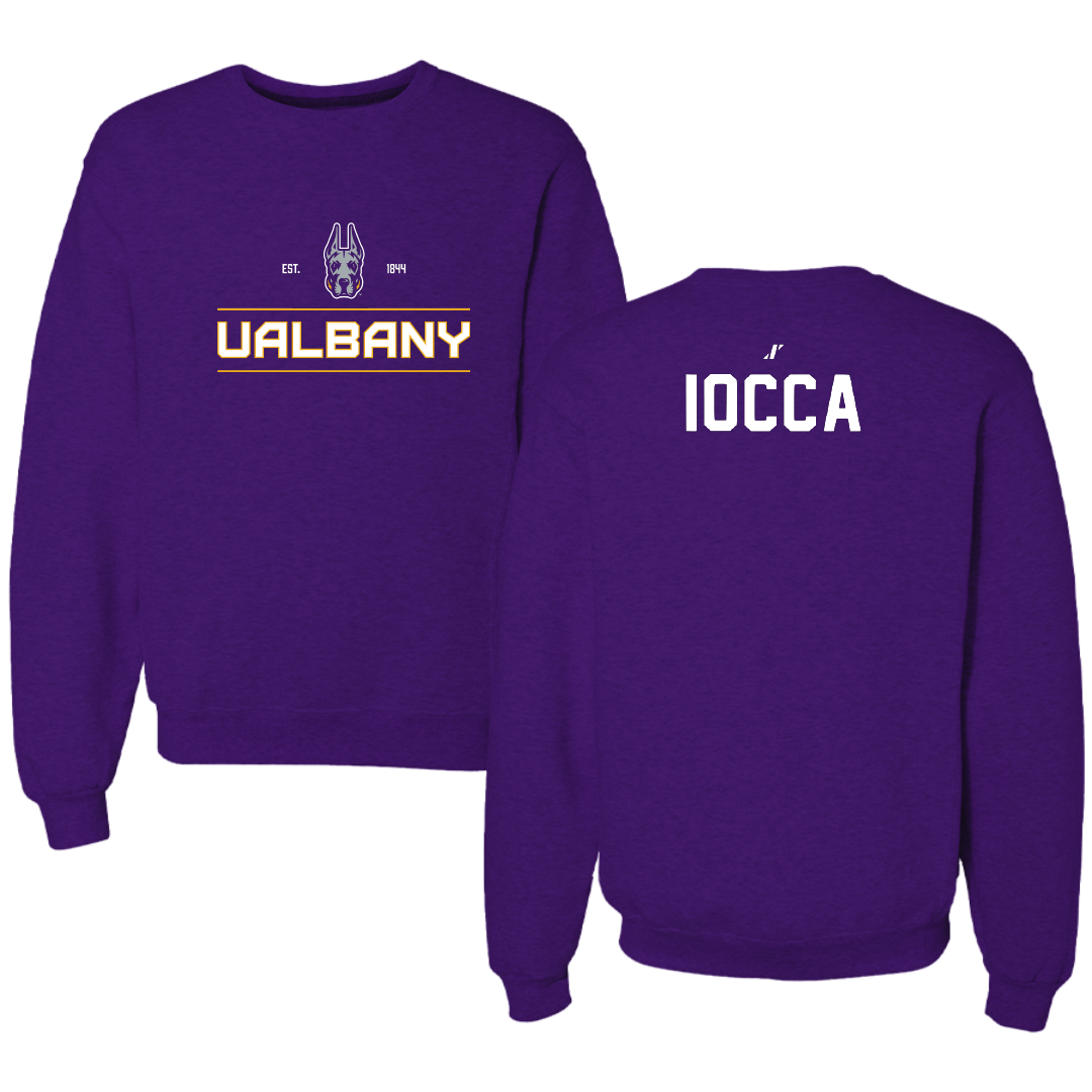 University at Albany TF and XC Purple General Crewneck - Katie Iocca