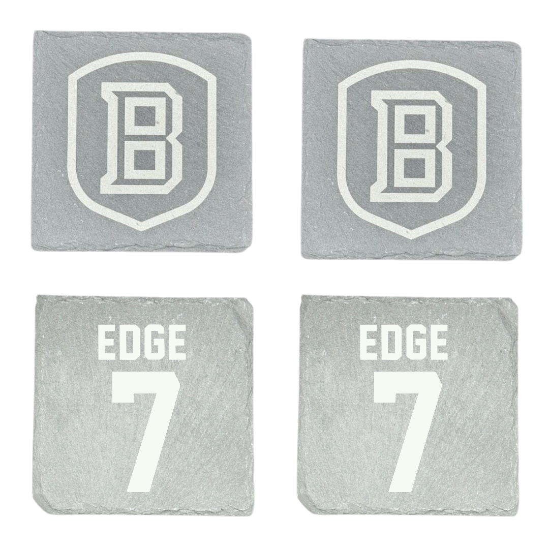 Bradley University Baseball Stone Coaster (4 Pack)  - #7 Anthony Edge