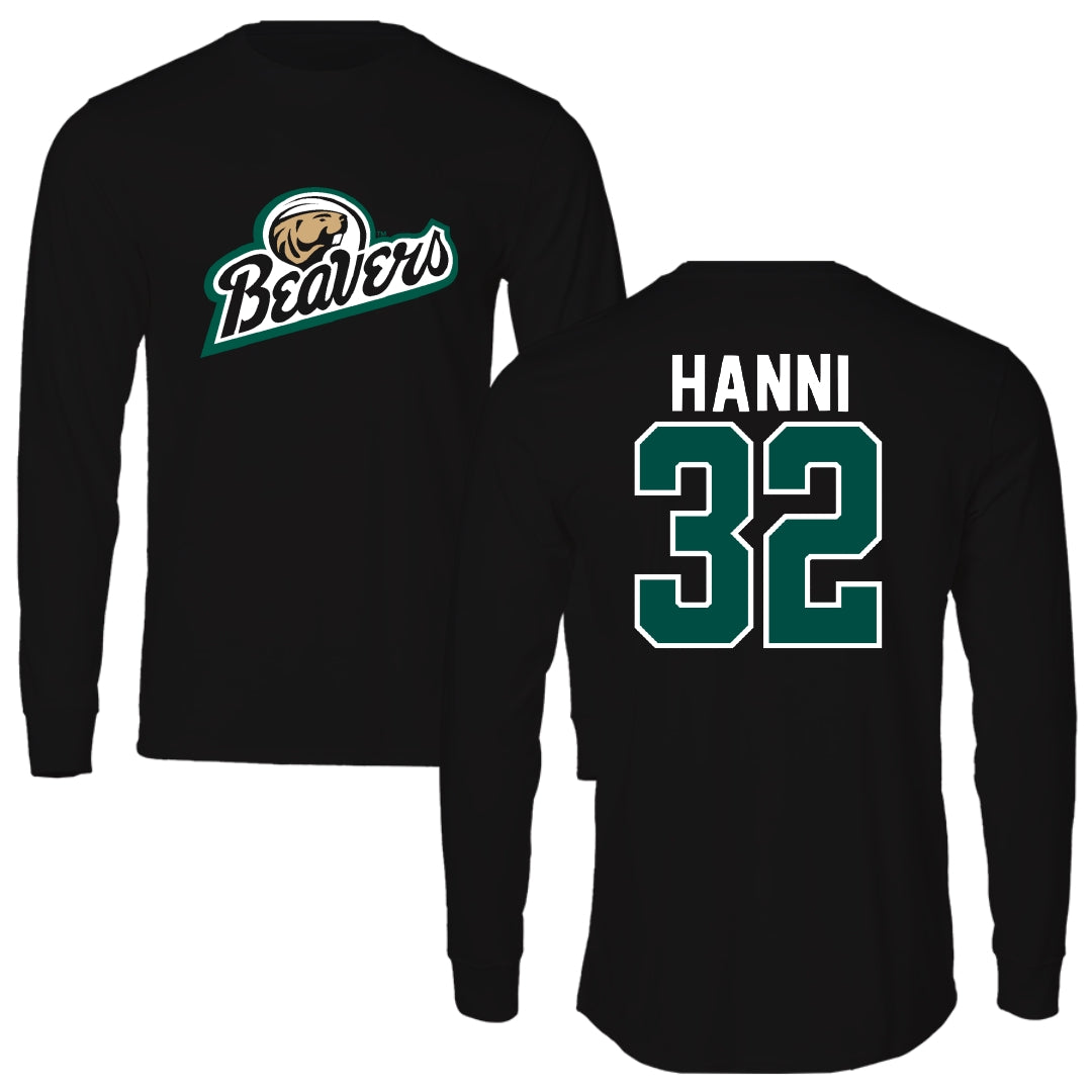 Bemidji State University Basketball Black Performance Long Sleeve - #32 Janette Hanni