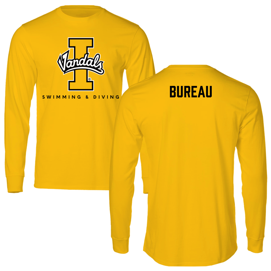 University of Idaho Swimming & Diving Gold Performance Long Sleeve - Aubrey Bureau