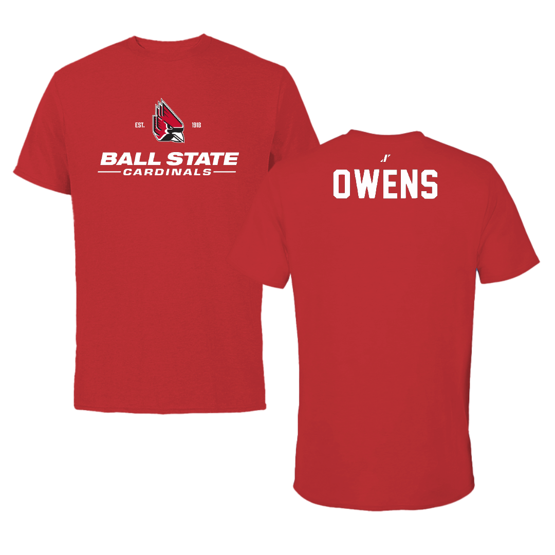 Ball State University Swimming & Diving Red General Tee - Olivia Owens