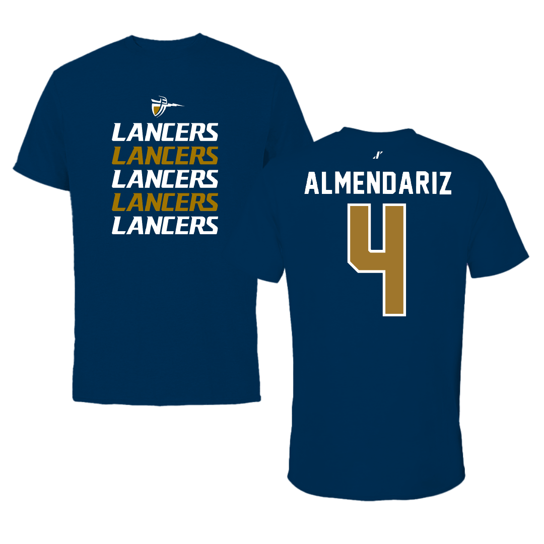 California Baptist University Water Polo Navy General Performance Tee - #4 Celeste Almendariz