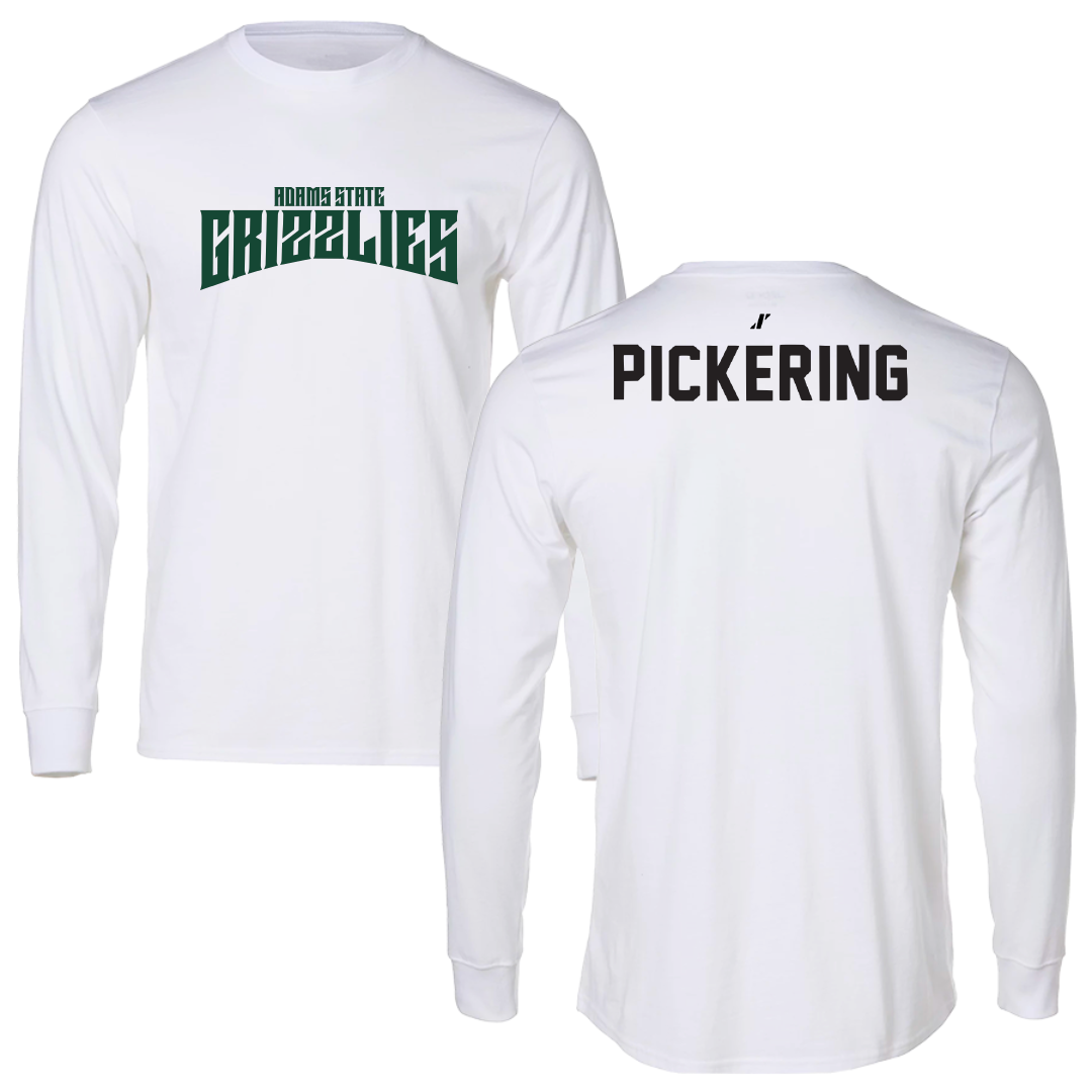 Adams State University Wrestling White Classic Long Sleeve - Keaton Pickering