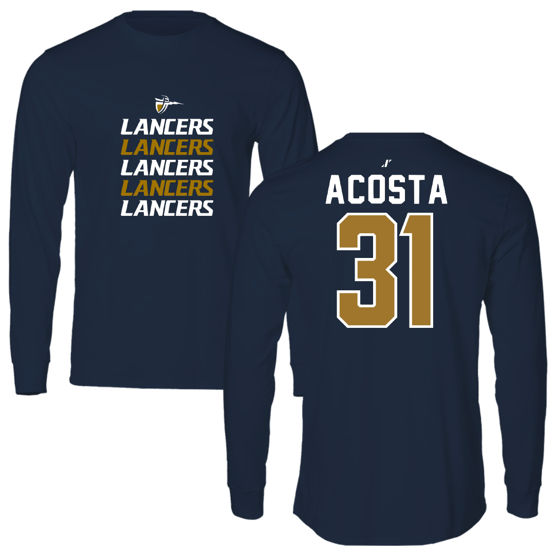 California Baptist University STUNT Navy General Performance Long Sleeve - #31 Amanda Acosta
