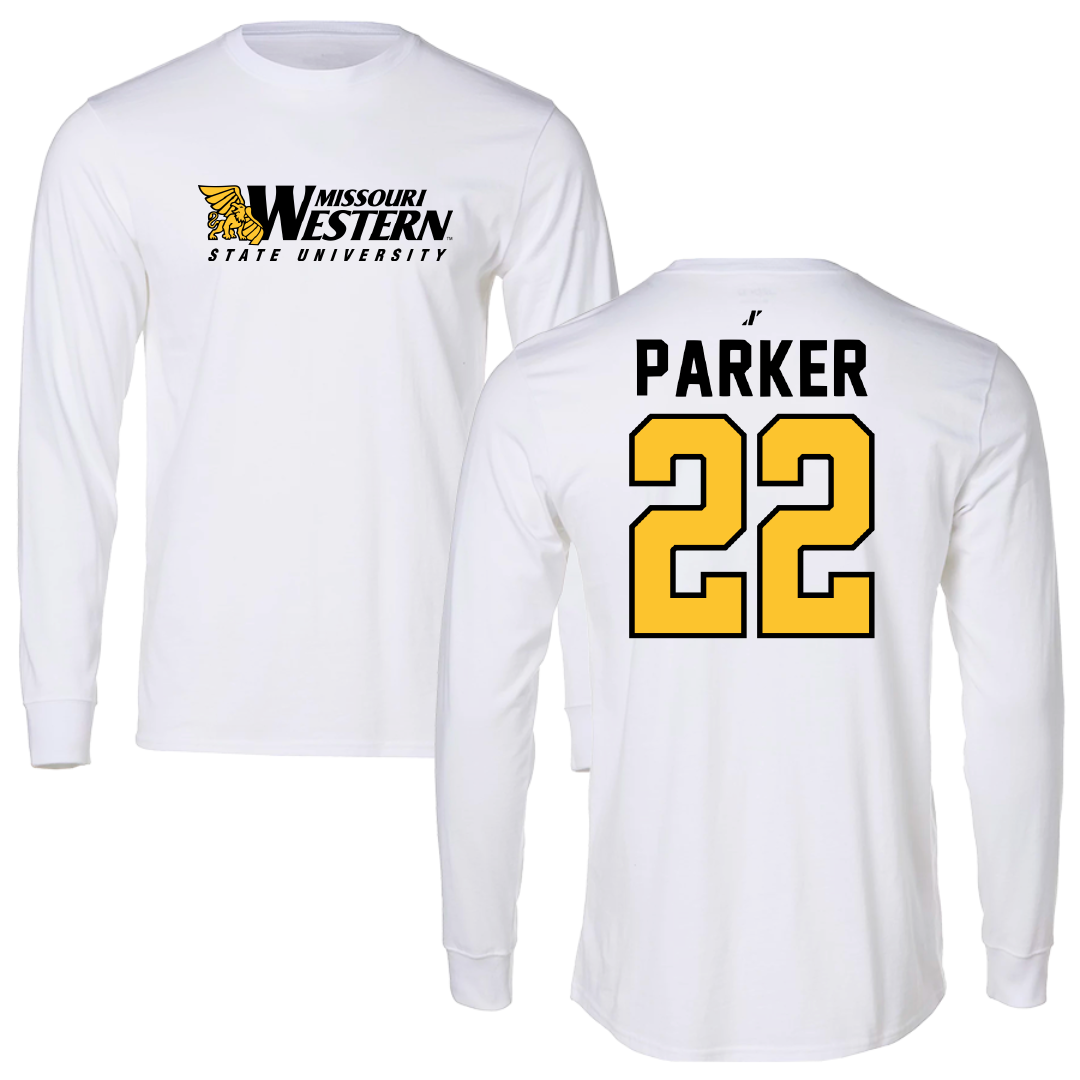 Missouri Western State University Football White Long Sleeve - #22 Denver Parker
