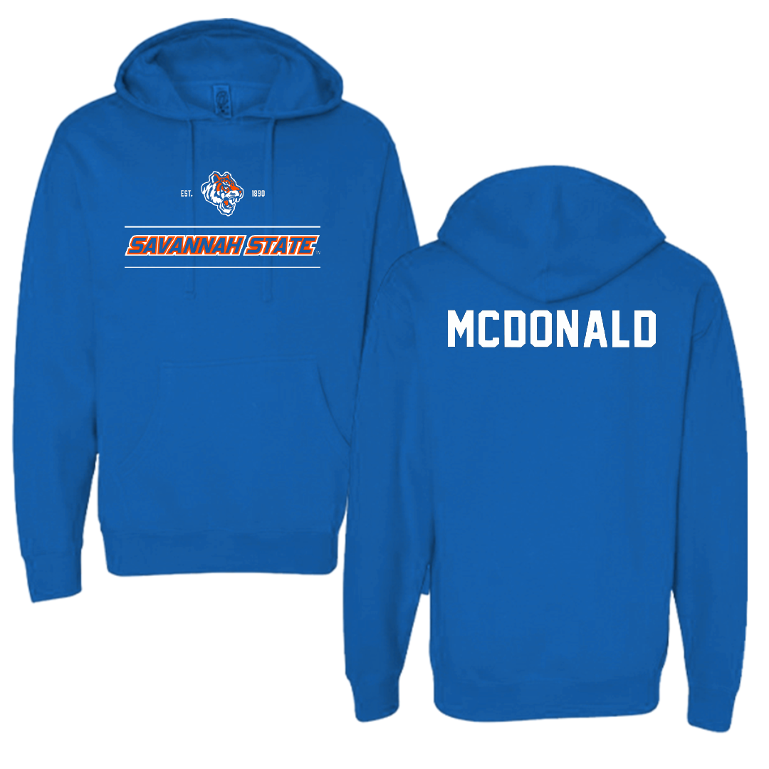 Savannah State University TF and XC Blue General Hoodie - Macada McDonald