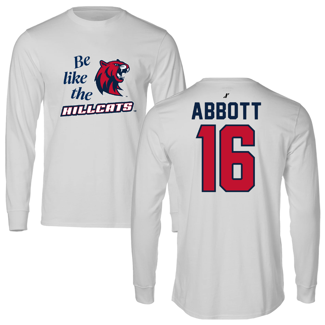 Rogers State University Baseball Light Gray Be Like Us Long Sleeve - #16 Cole Abbott