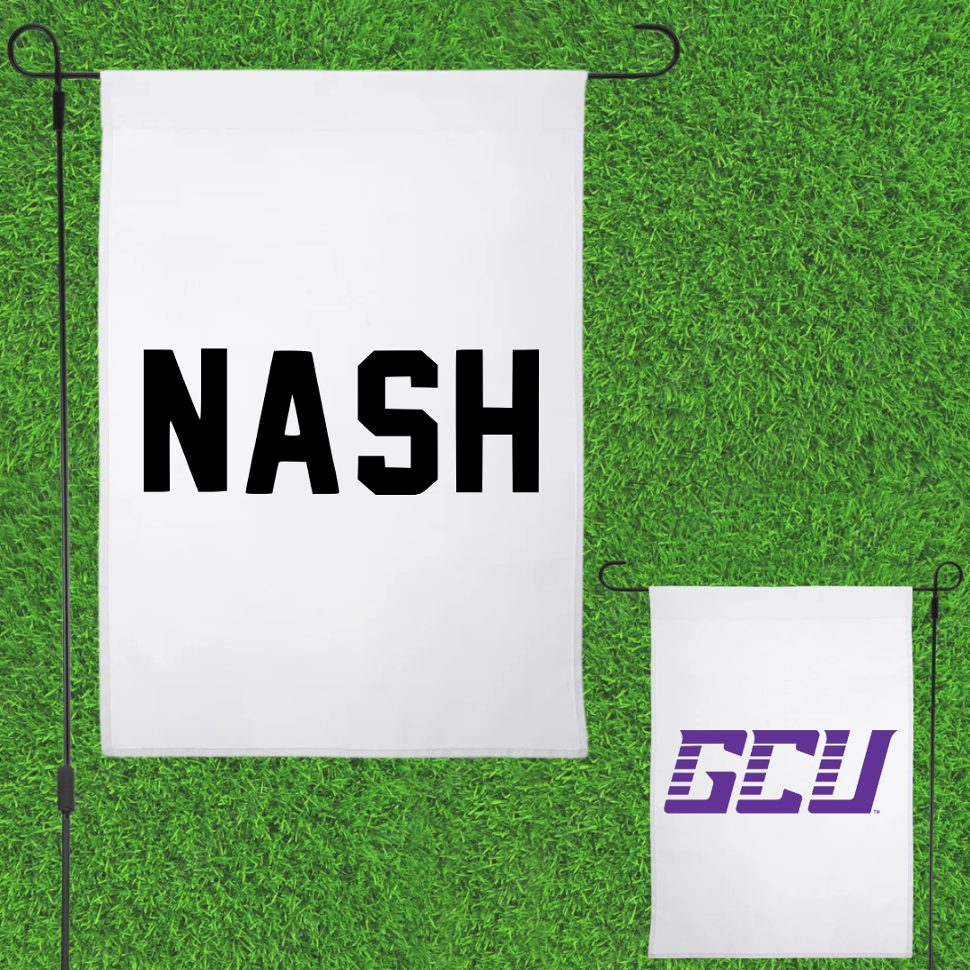 Grand Canyon University TF and XC White Garden Flag - Jacob Nash