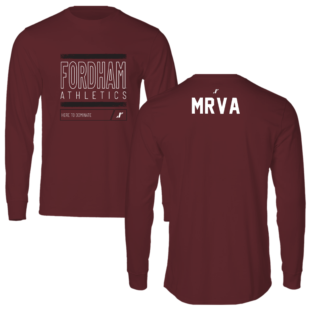 Fordham University Golf Maroon Dominate Long Sleeve - Jake Mrva