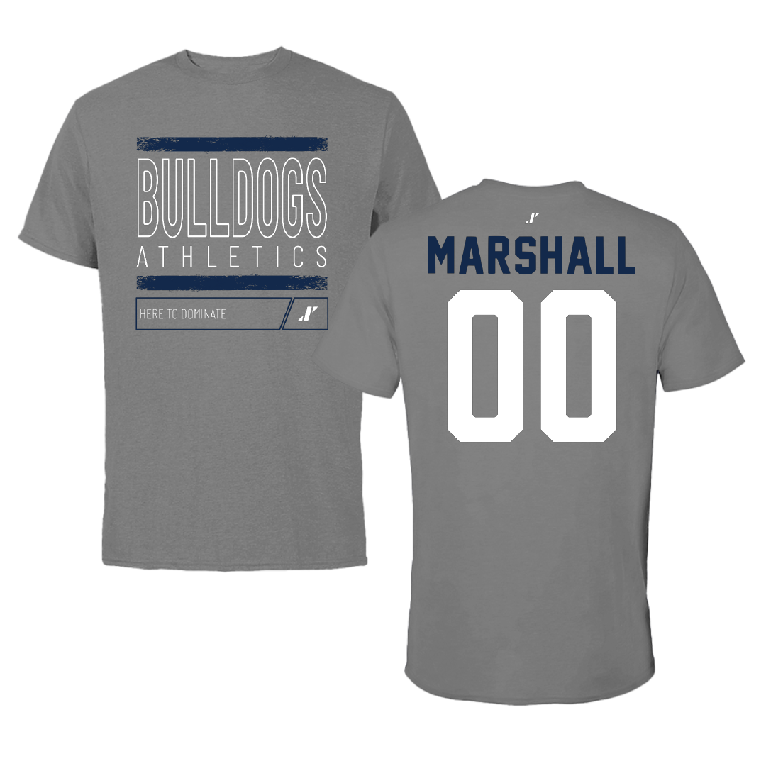 Butler University Soccer Dark Gray Dominate Tee - #00 Addie Marshall