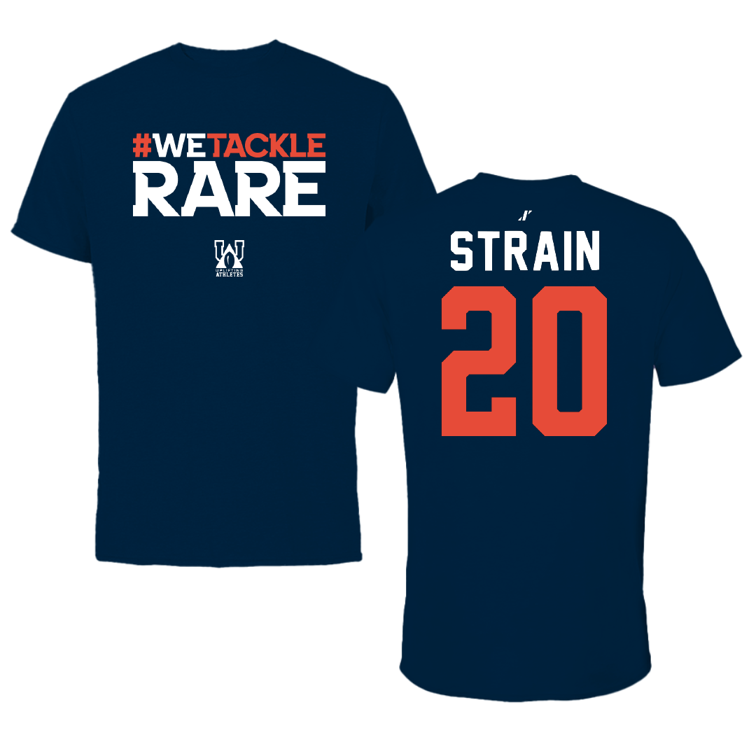 University of Illinois Football Navy Uplifting Athletes Tee - #20 Tyler Strain