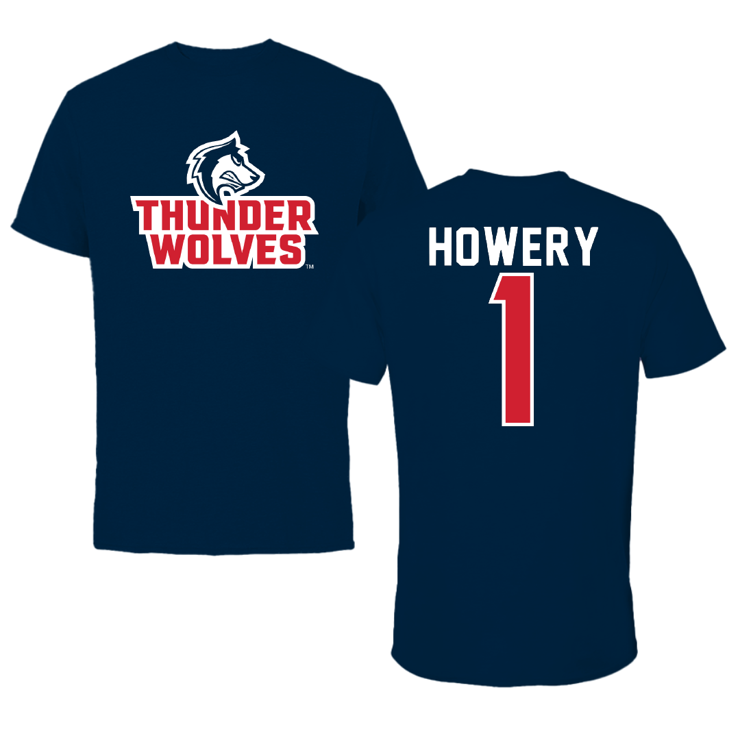 Colorado State University-Pueblo Basketball Navy Tee - #1 Sam Howery