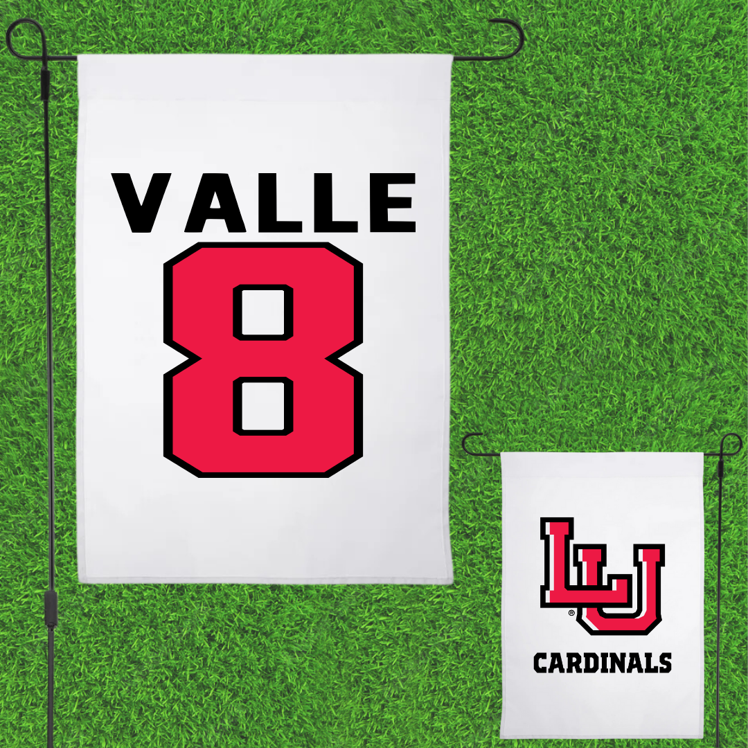 Lamar University Softball White Garden Flag - #8 Makayla Valle