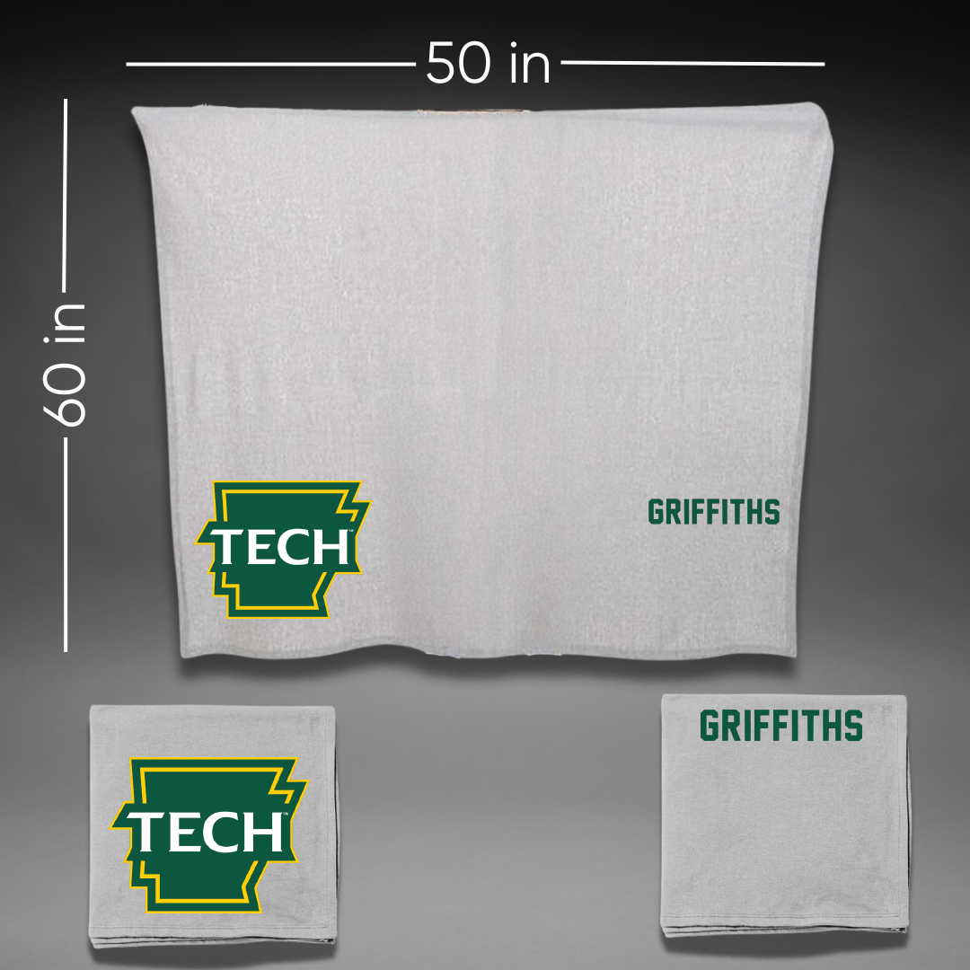 Arkansas Tech University Tennis Gray Blanket - Melanie Griffiths