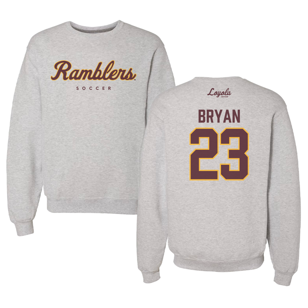 Loyola University-Chicago Soccer Gray Crewneck - #23 Ava Bryan
