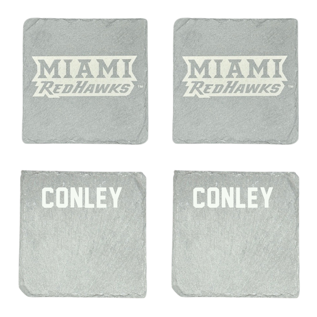 Miami University (Ohio) Cheer Stone Coaster (4 Pack)  - Evan Conley