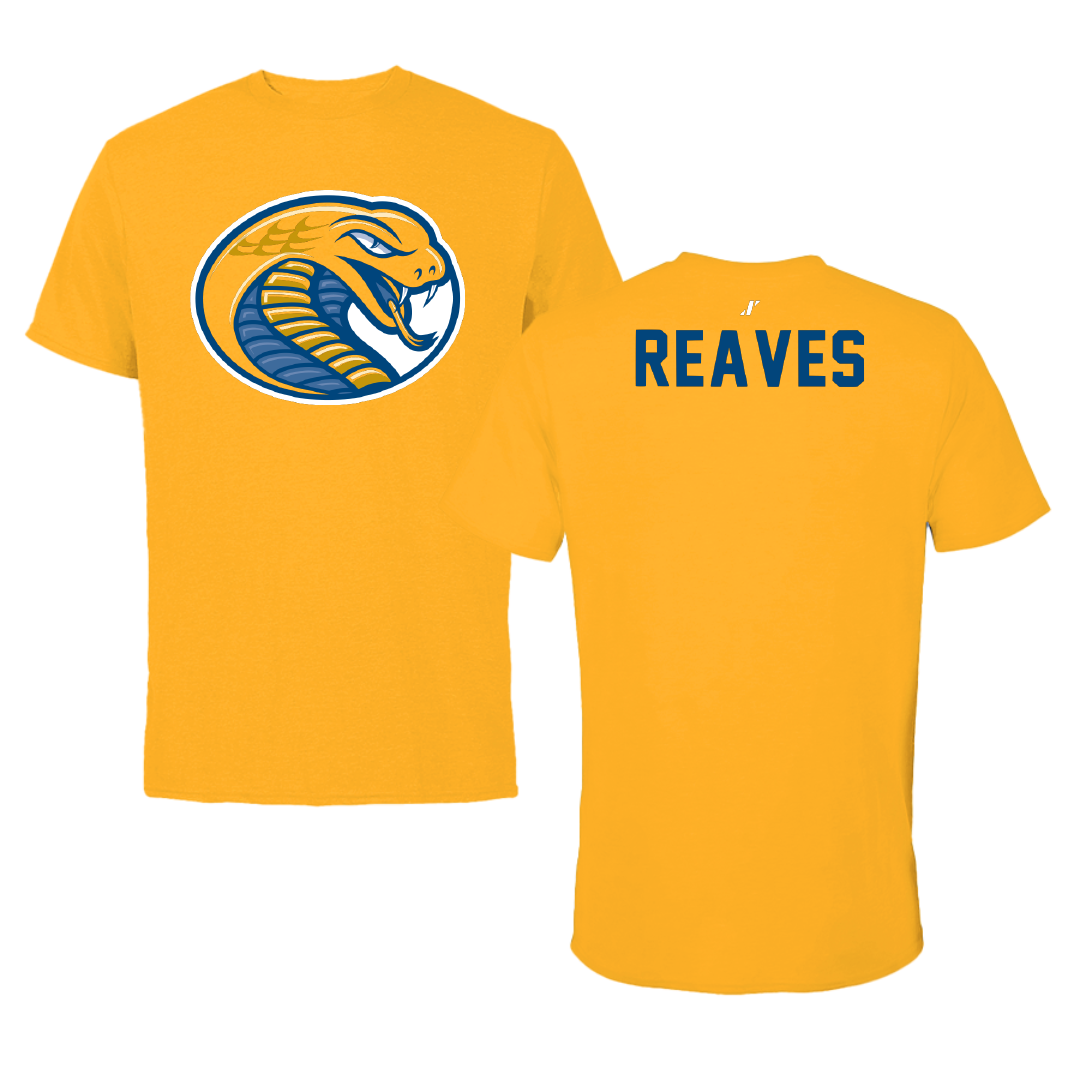 Coker University TF and XC Gold Performance Tee - Isaiah Reaves