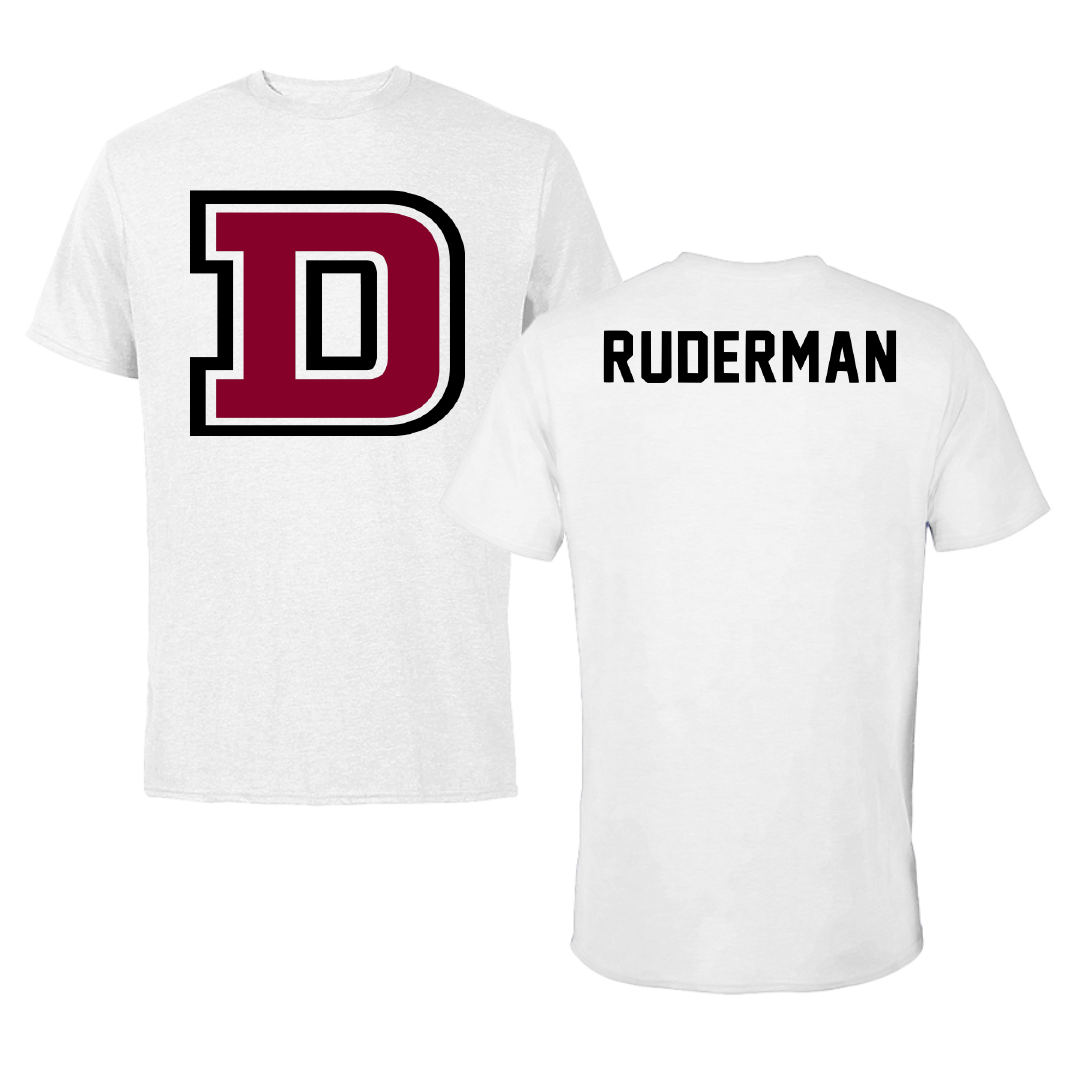 Dean College TF and XC White Performance Tee - Jacob Ruderman