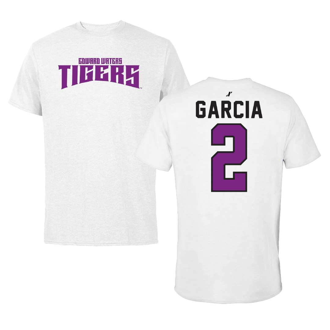 Edward Waters University Volleyball White Classic Performance Tee - #2 Ryan Garcia