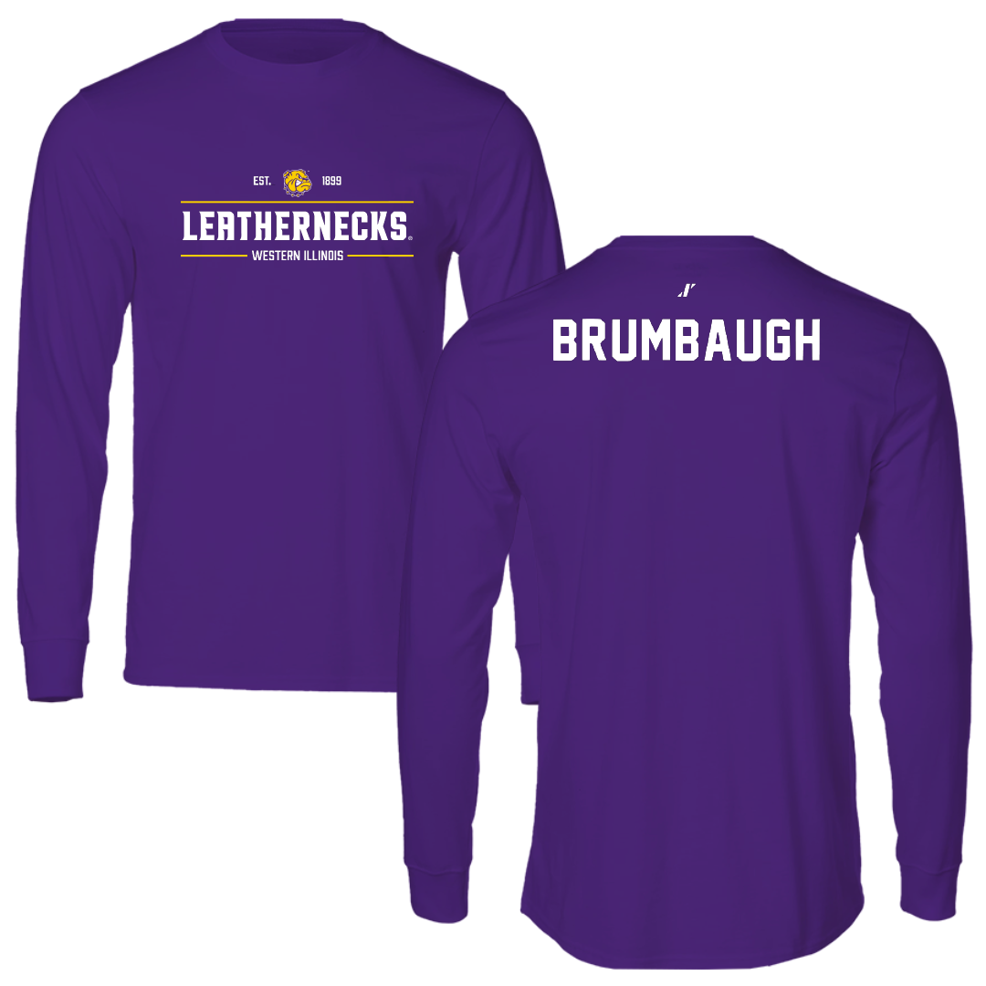Western Illinois University Tennis Purple General Long Sleeve - Aubrey Brumbaugh