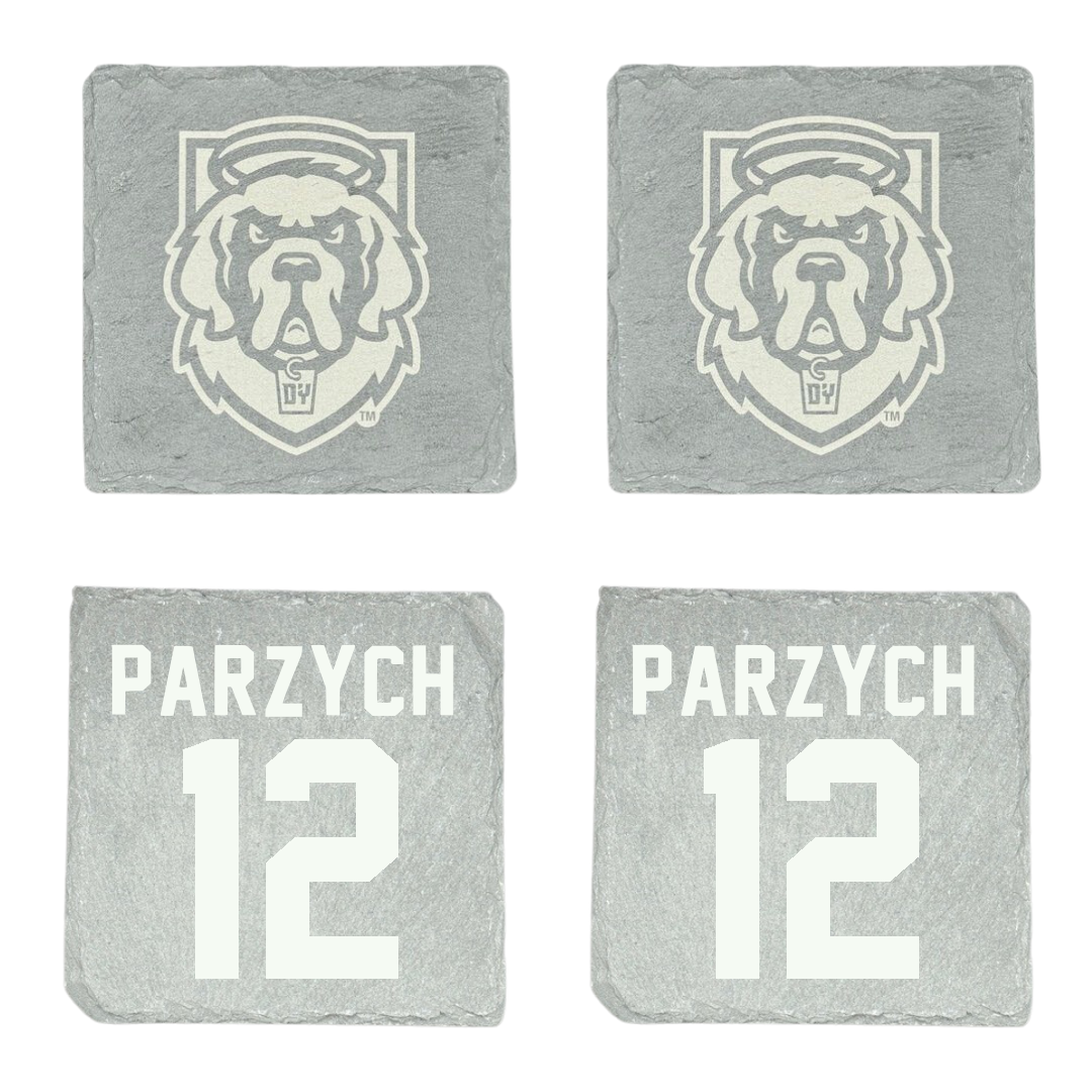 D'Youville University Softball Stone Coaster (4 Pack)  - #12 Sarah Parzych