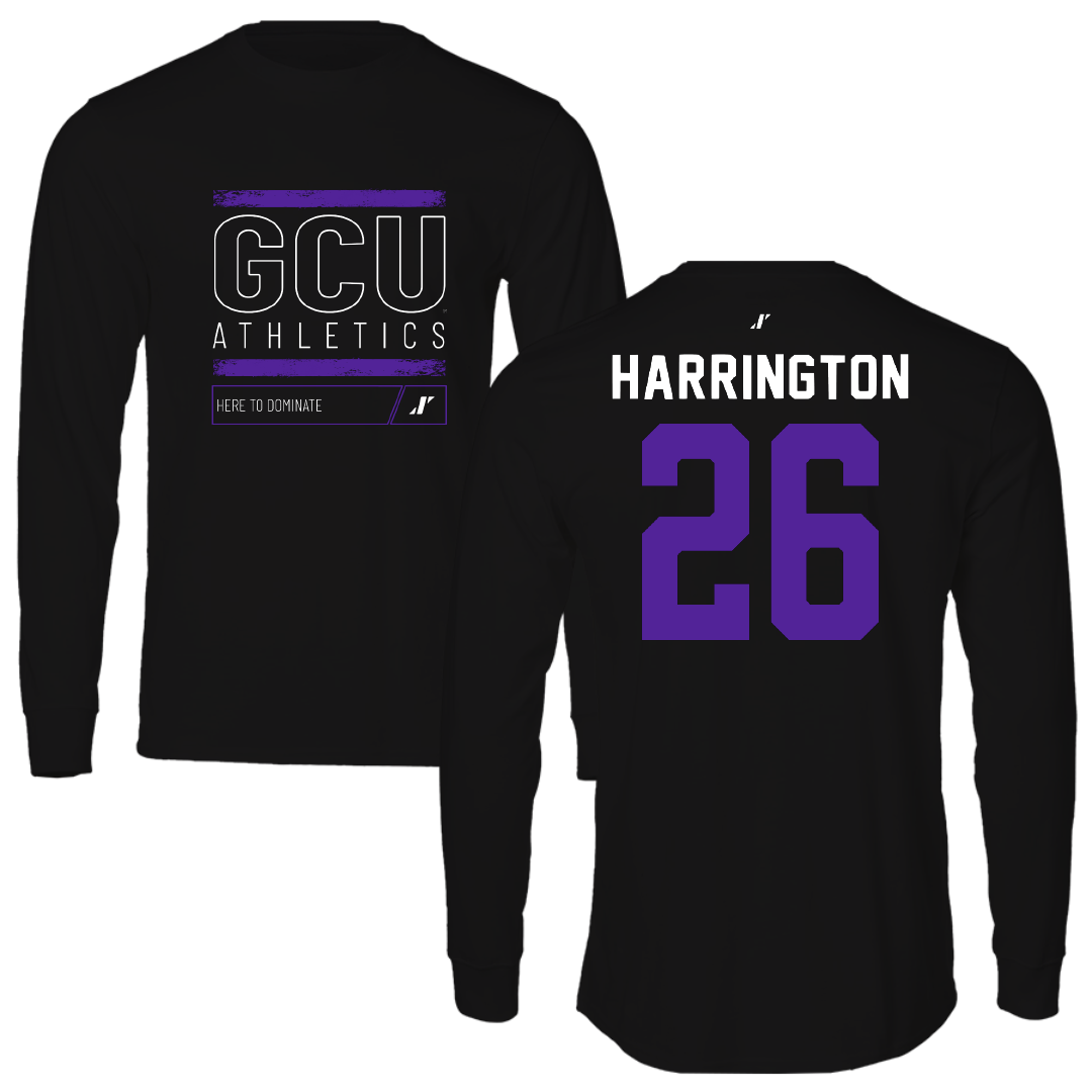 Grand Canyon University Soccer Black Dominate Long Sleeve - #26 Liam Harrington