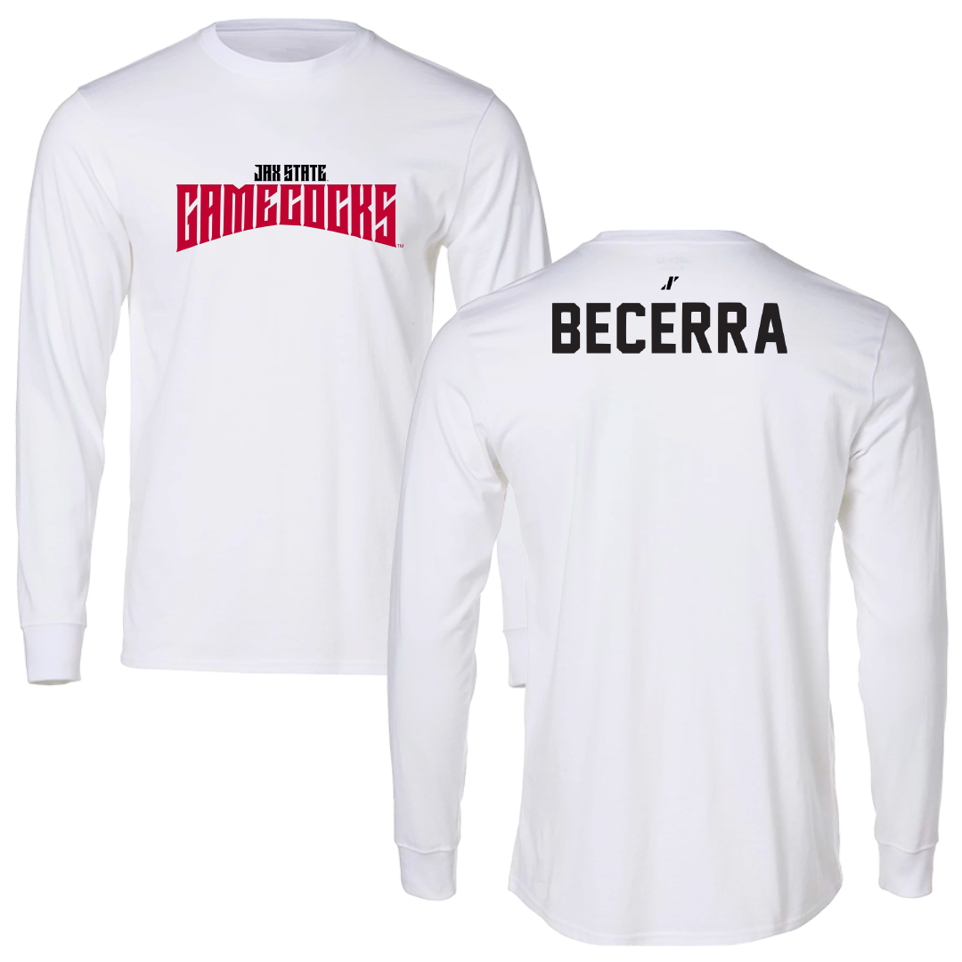 Jacksonville State University TF and XC White Classics Performance Long Sleeve - Breanna Becerra