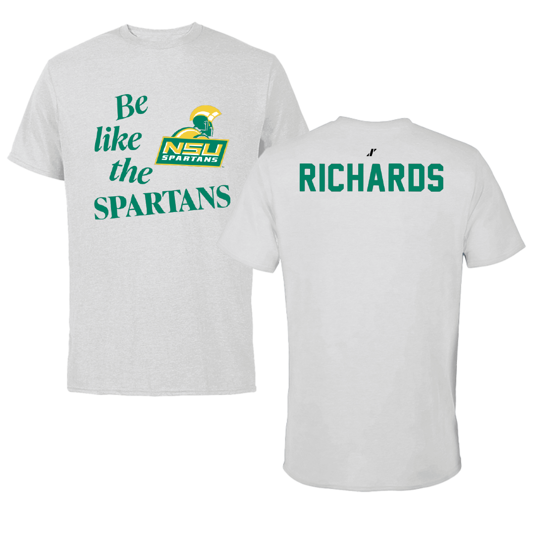 Norfolk State University TF and XC Light Gray Be Like Us Tee - Indya Richards