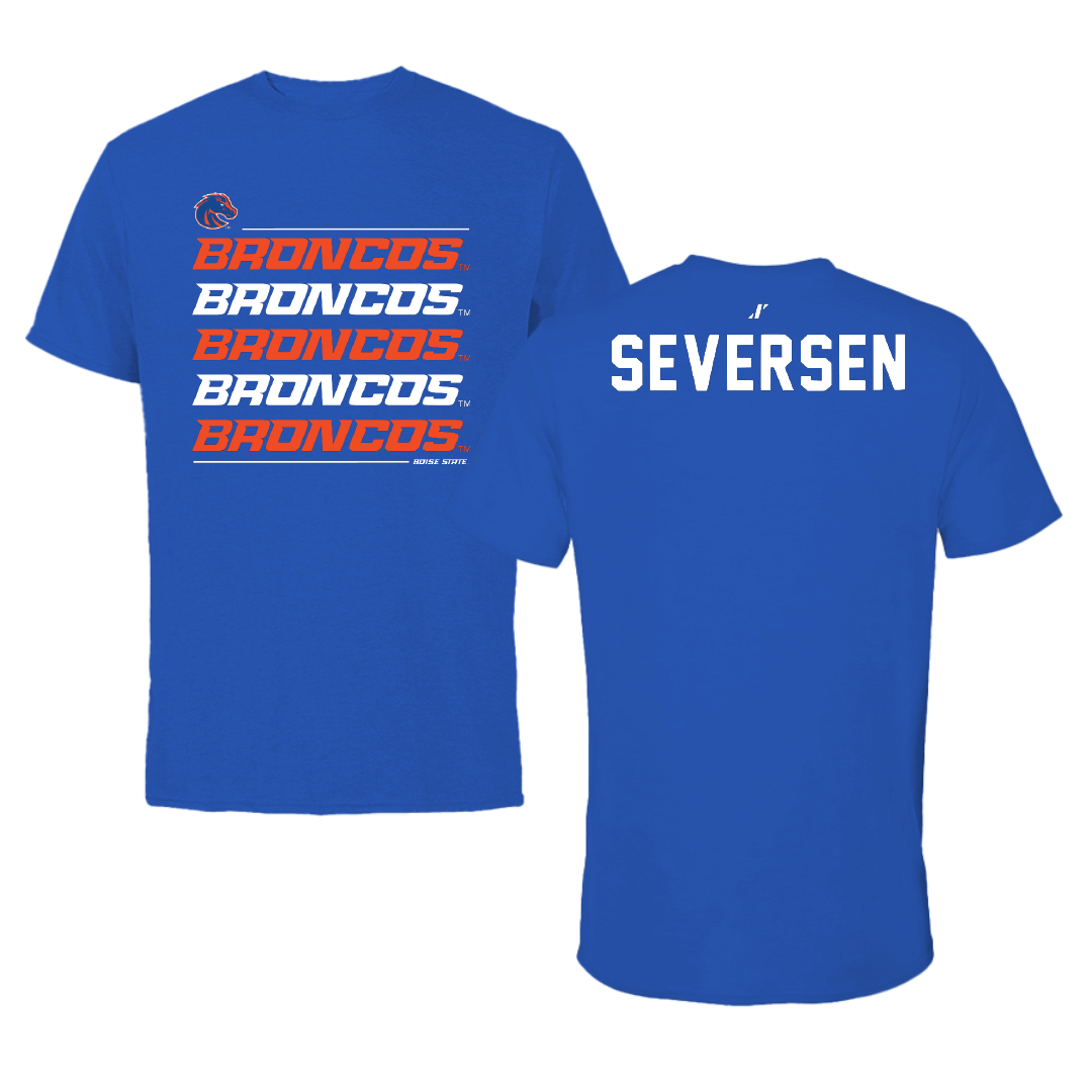 Boise State University Tennis Blue General Tee - Michael Seversen