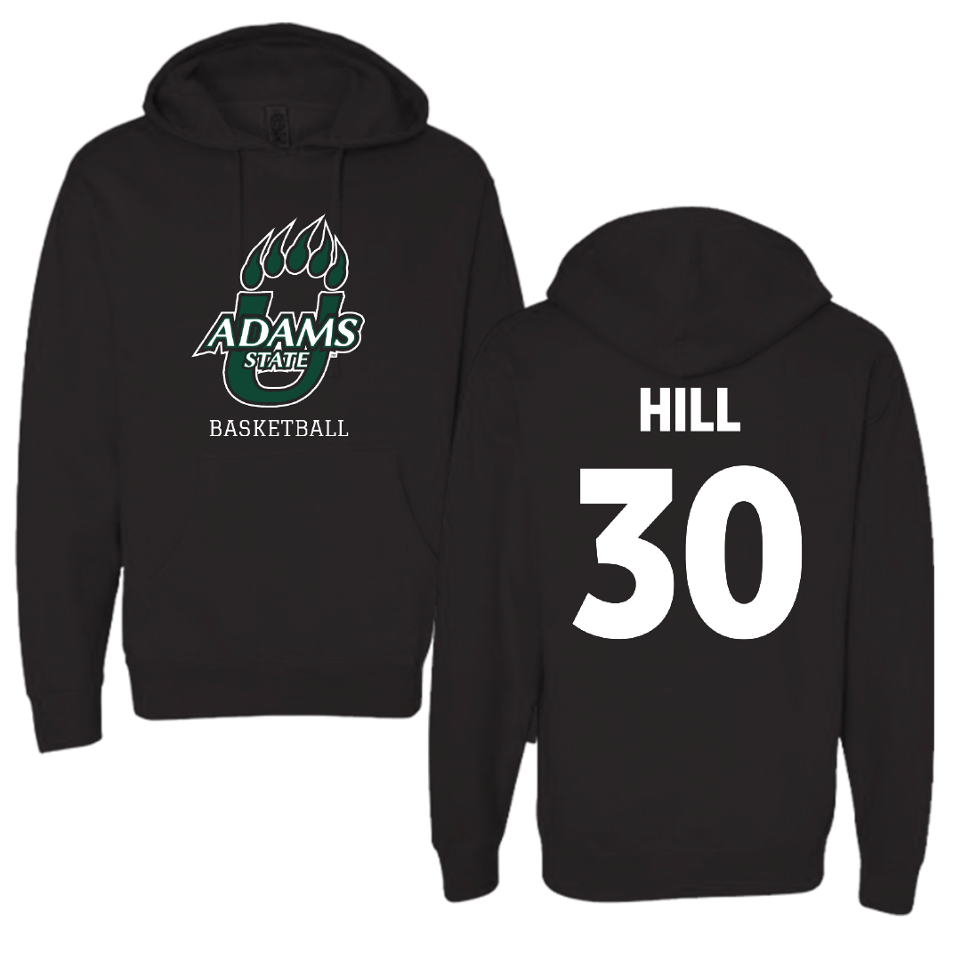 Adams State University Basketball Black Hoodie - #30 Taejhuan Hill