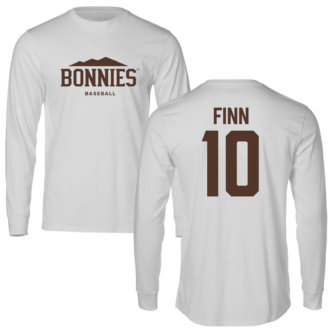 St. Bonaventure University Baseball Light Gray Performance Long Sleeve - #10 Bobby Finn