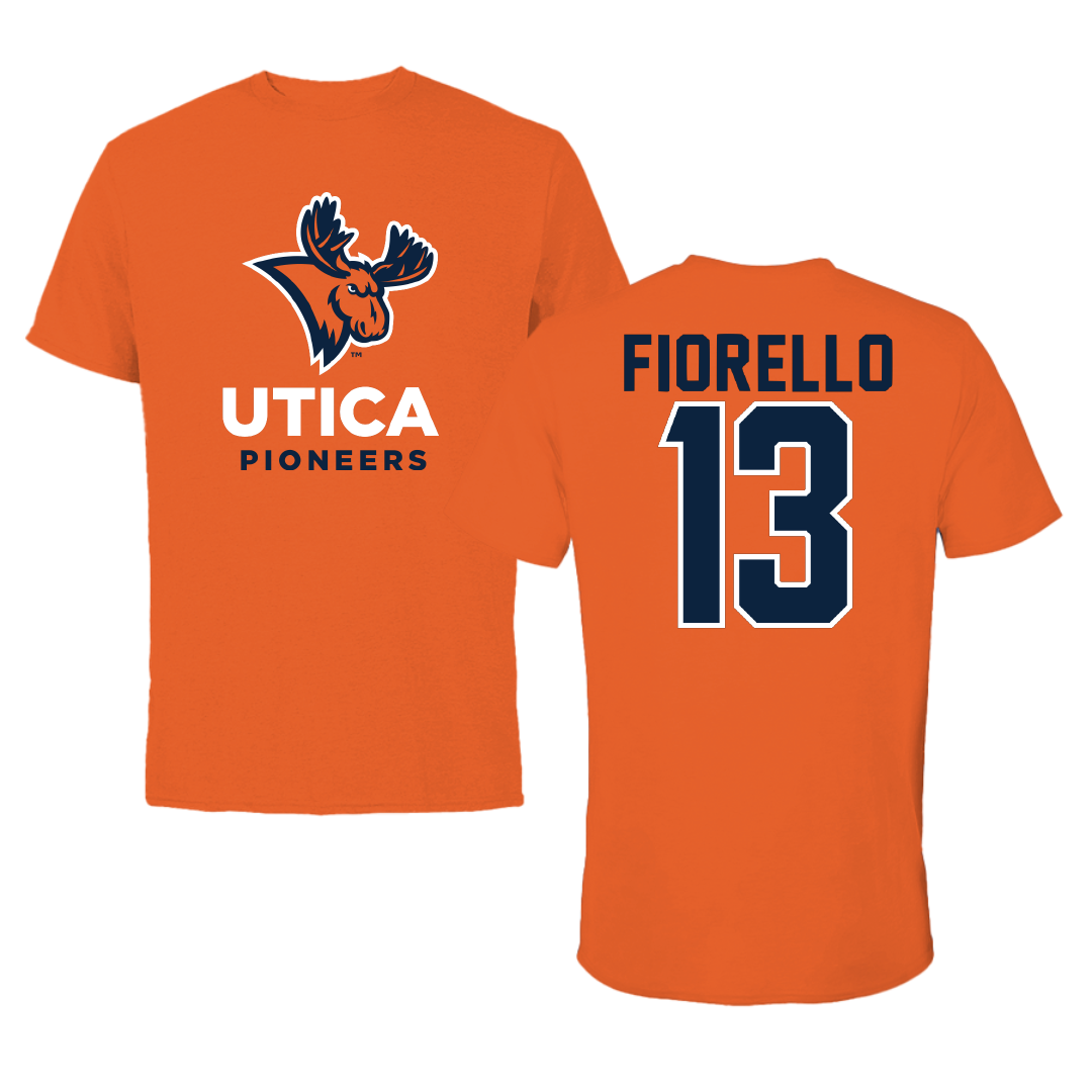 Utica University Baseball Orange Tee - #13 Micah Fiorello
