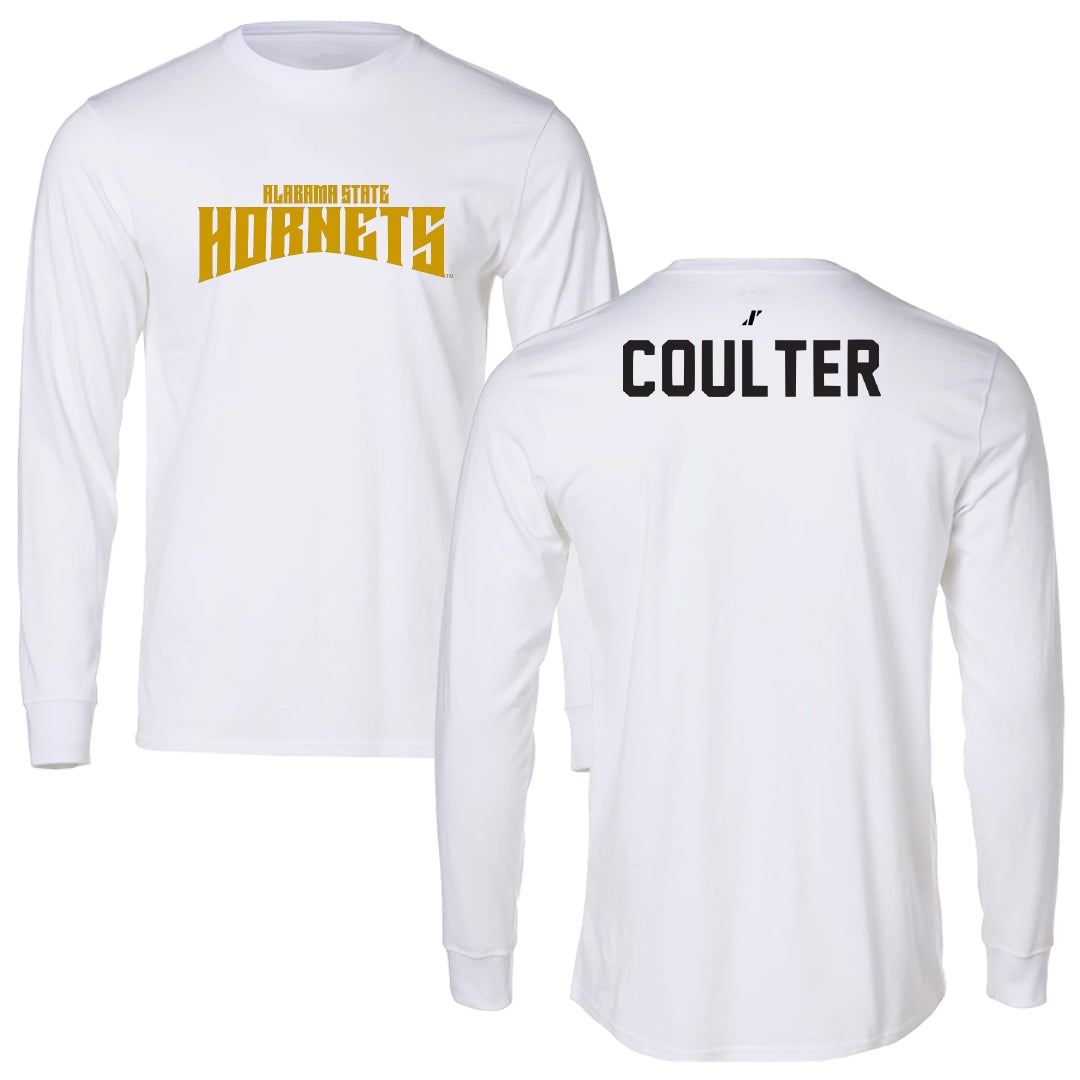 Alabama State University TF and XC White Classic Long Sleeve - Jon Coulter