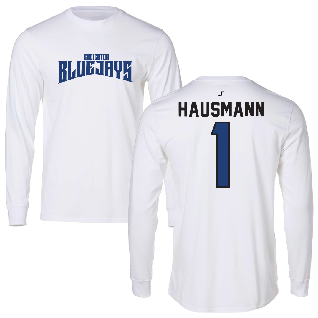 Creighton University Volleyball White Classic Long Sleeve - #1 Alivia Hausmann