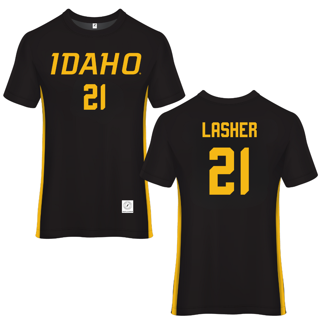 University of Idaho Black Soccer Jersey - #21 Maddy Lasher