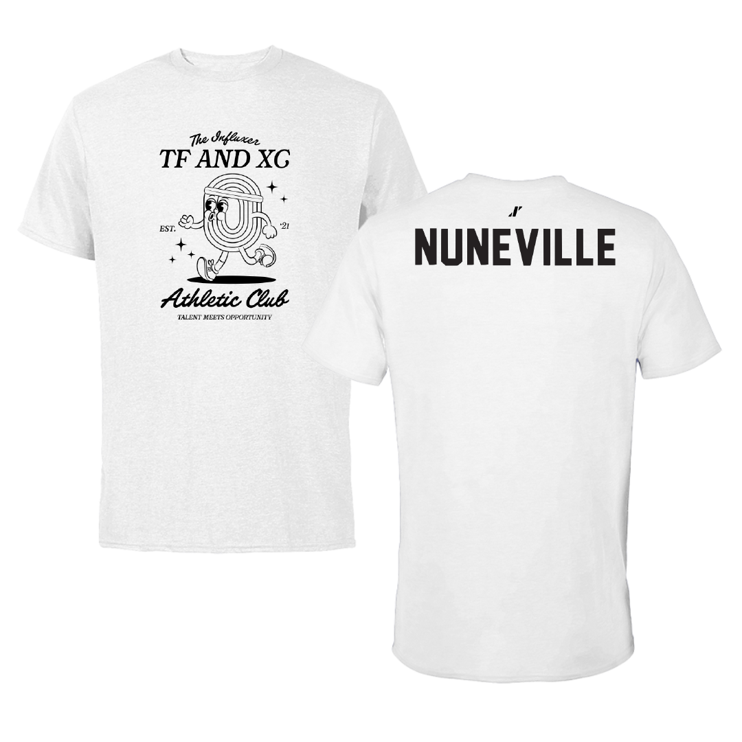 TF and XC White Influxer Athletic Club Tee - William Nuneville
