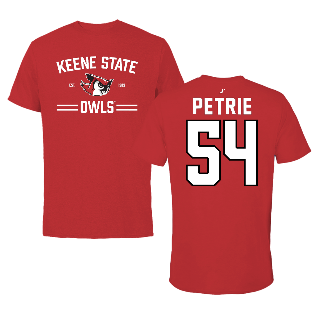 Keene State College Lacrosse Red General Performance Tee - #54 Gavyn Petrie