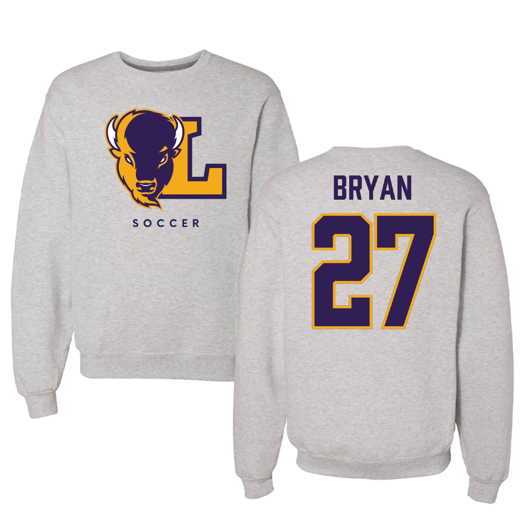 Lipscomb University Soccer Gray Crewneck - #27 William Bryan