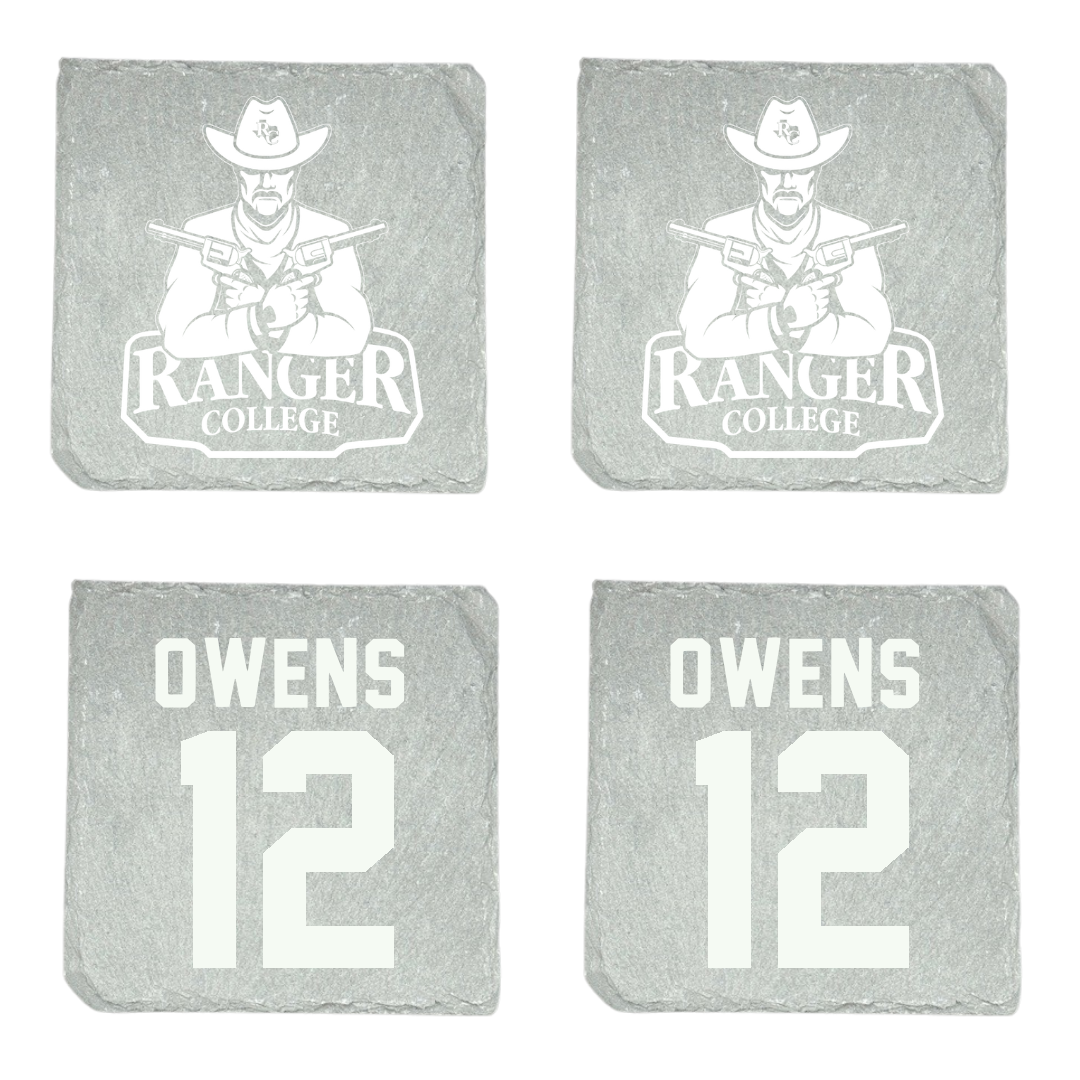 Ranger College Basketball Stone Coaster (4 Pack)  - #12 Alani Owens