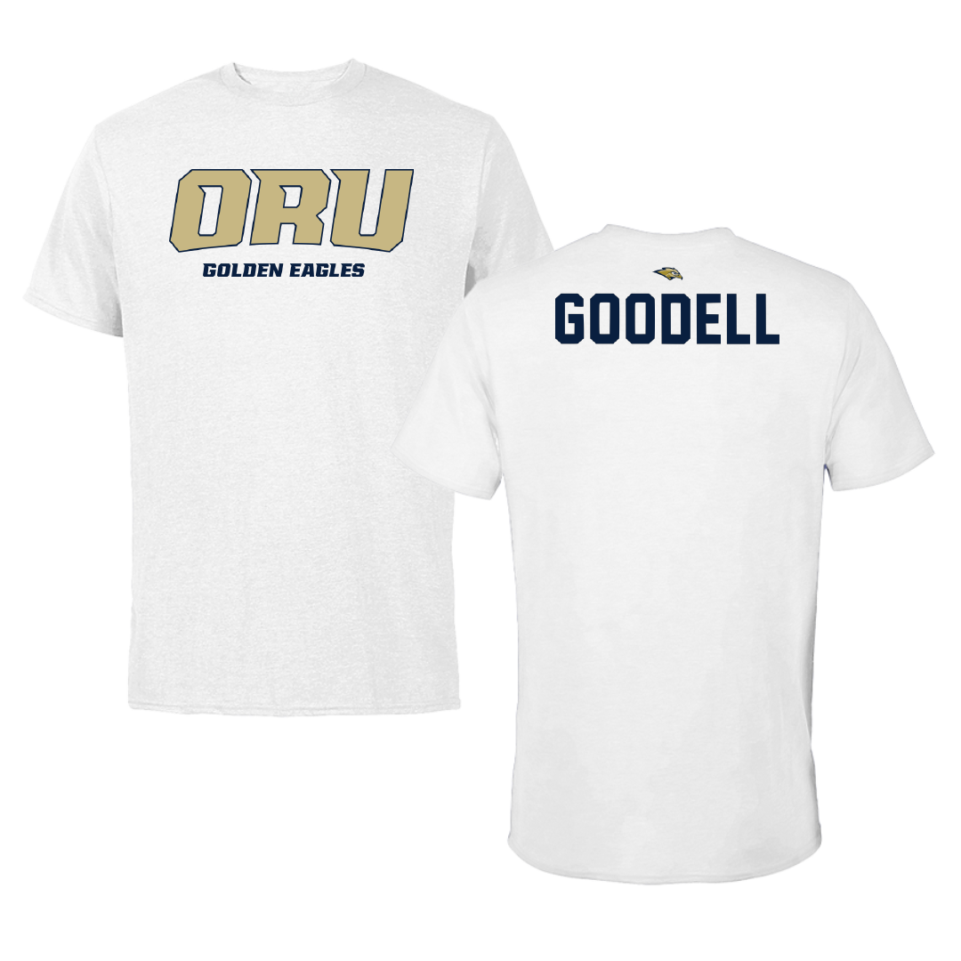 Oral Roberts University Tennis White Tee - Ava Goodell